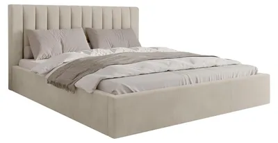 Produktbild von MIRJAN24 Polsterbett Cosmo, Doppelbett mit Bettkasten, Ehebett, Gasdruckfeder, Lattenrost (Farbe: Fresh 01, Größe: 180x200 cm)