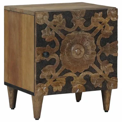Produktbild von vidaXL Nachttisch Braun 40 x 33,5 x 46 cm Massivholz Mango