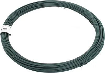 Immagine prodotto di Alberts 530181 Filo di tensione, zincato, plastificato verde, filo Ø 3,1 mm, lunghezza 55 m