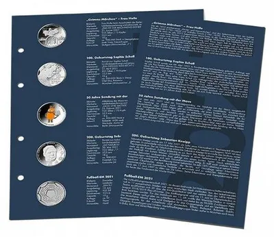Produktbild von Nachtrag 2021 für Vordruckalbum Dt. 20-Euro-Gedenkmünzen