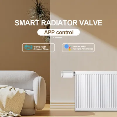 Produktbild von Termostatyczny zawór grzejnikowy Inteligentny zawór grzejnikowy Inteligentny zawór termostatyczny obsługujący aplikację mobilną Sterownik grzejnika