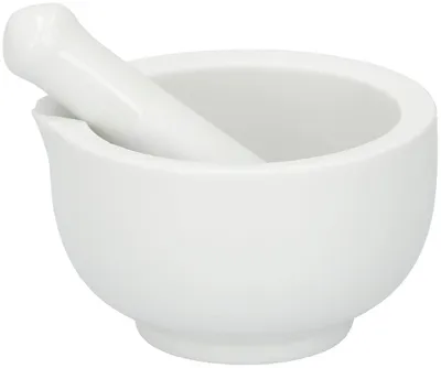 Productafbeelding van Vijzel - 8 x 1,5 cm - Porselein - Vaatwasserbestendig - Magnetronbestendig - Vriezerbestendig - Wit