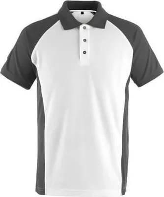 Produktbild von Mascot Polo-Shirt Unique 50569, Farbe:weiß/dunkelanthrazit, Größe:XS