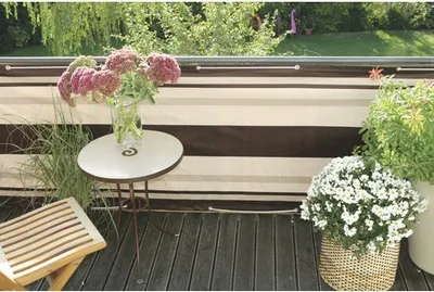 Produktbild von Balkonbespannung 90 x 500 cm braun/beige/sand
