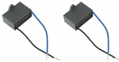 2x CBB61 Kondensator 1µF 450V 2 Kabel 100 mm