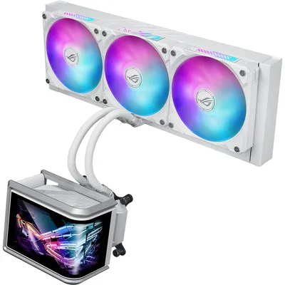 Produktbild von ASUS ROG Ryuo IV SLC 360 ARGB White Edition, All-in-One-Flüssigkeitskühler, 12 cm, Weiß