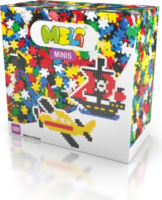 Produktbild von Meli Minis 1200 Bausteine Bauklötze Kunststoff Bauklötzchen