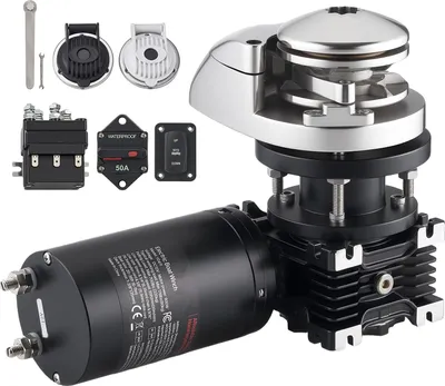 Zdjęcie produktu dla Elektryczna winda kotwiczna – 12 V DC 1100 W – siła uciągu 320 kg – stal nierdzewna 316 – do łodzi o długości 6–11 m – do łańcucha kotwicznego 6 mm – do liny nylonowej 14–16 mm
