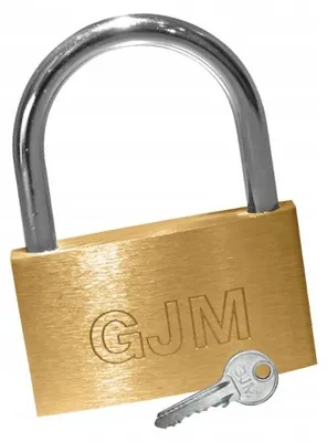 Produktbild von GJM ME50 Messing Vorhangschloss 50mm Sicherheit 3 Schlüssel