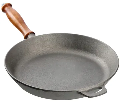 Image de Poêle en fonte, diamètre 26 cm, compatible avec les plaques à induction et au gaz, couleur beige