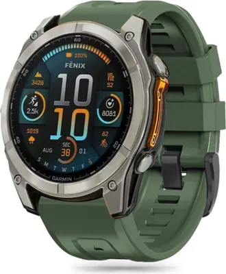 Image de Tech-Protect Silicone Garmin Fenix 5S / 5S Plus / 6S / 6S Pro / 7S / 8 (43 Mm) Military Green
