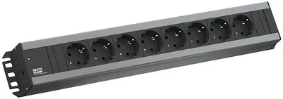 Zdjęcie produktu dla Bachmann 300.007, 2 m, Wewnętrzna, Typu F, Czarny, Szary, 7 x gniazdo sieciowe, 74 mm
