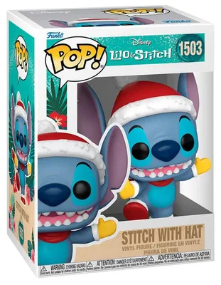 Obrázok produktu pre Figurka Funko Pop! Disney Stitch w Czapce Mikołaja - Winylowa Premium
