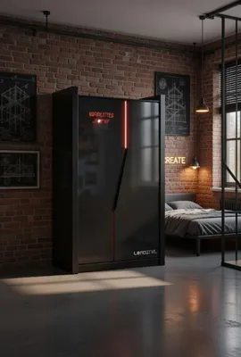 Produktbild von Kleiderschrank mit LED Design für Schlafzimmer und Jugendzimmer