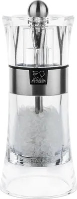 Produktbild von PEUGEOT Salzmühle OSLO 14cm Acryl Transparent Stahlmahlwerk Gewürzmühle