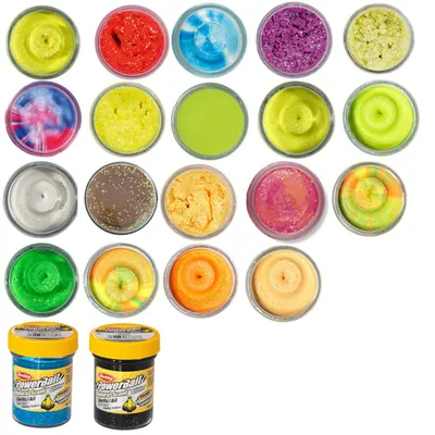 Produktbild von Berkley Powerbait Natural Glitter Trout Dough - 50g Forellenteig, Farbe/Aroma:Sunshinse Yellow Glitter / Garlic