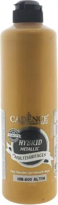 Obrázek produktu pro Akrylová barva Cadence metalická 500 ml zlatá - hybridní barva pro hobby