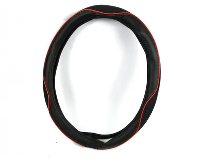 Produktbild von Lenkrad-Bezug Kunst-Leder Schwarz 37-39 cm Auto Lenkrad-Hülle Lenkrad-Schoner
