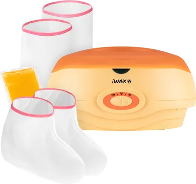 A wax melter set with accessories on a white background.