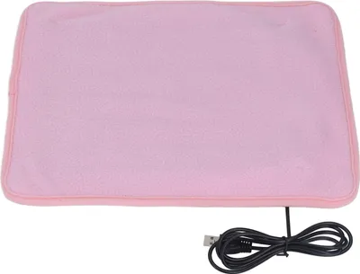 Produktbild von USB-Heizkissen, 3 Temperaturstufen, hält warm, Schulter, Hals, Bein, Taille, beheizte Matte mit Timing, Rosa