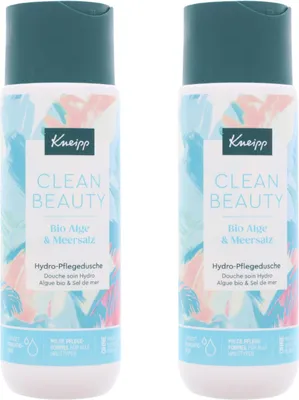Produktbild von 2x Kneipp Clean Beauty Hydro Pflegedusche Bio Alge & Meersalz je 200ml Feuchtigkeitsspendend