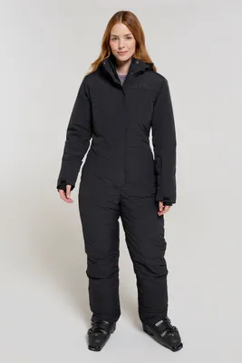 Image de Mountain Warehouse - Combinaison de ski "Cloud" pour femme, Abstract MW3706 (32 FR) (Noir)