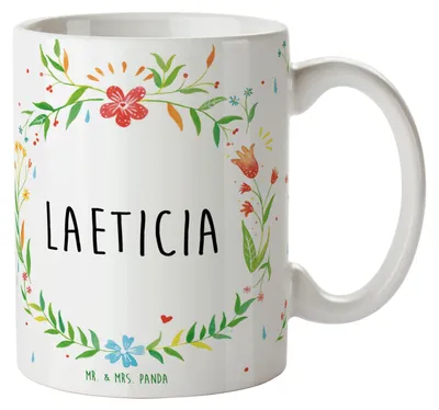 Produktbild von Mr. & Mrs. Panda Tasse Laeticia - Geschenk, Becher, Kaffeetasse, Kakaotasse, Kaffeebecher, Teetasse
