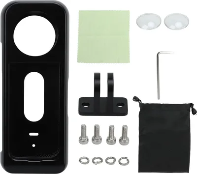 Produktbild von Kamerakäfig aus Aluminiumlegierung, 1/4-Zoll-Montagegrundmetall mit Objektivabdeckung für Insta360 X3