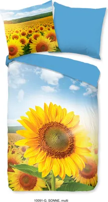 Produktbild von Duvet cover Good Morning 135x200 + 1* 80x80 cm - sunflowers