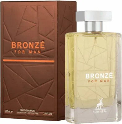 A perfume bottle and its box are displayed against a white background.