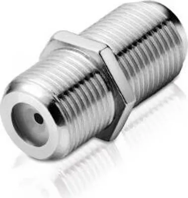 Produktbild von conecto F-Verbinder, F-Kupplung, F-Buchse auf F-Buchse, Adapter zur Verlängerung von Antennen-Kabel / Koaxial-Kabel