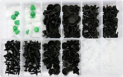 Immagine prodotto di Set-kit clip in plastica per auto ,confezione rivetti, fissaggi universali per veicoli ,carrozzeria ,accessori di fissaggio per BMW 290 pezzi