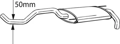 Produktbild von BOSAL 233-399 Endschalldämpfer für VW POLO (6N2) Auspuff