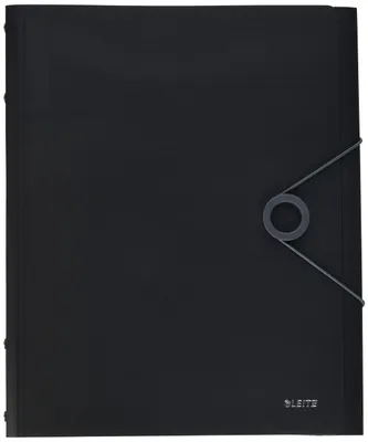 Produktbild von Leitz 45691095, Klappenordner, A4, Polypropylen (PP), Schwarz, 200 Blätter, 80 g/m²