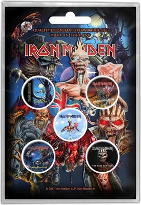 Produktbild von Iron Maiden - Alben - Anstecker-Set 5er-Pack - Kunststoff, Metall RO485 (Einheitsgröße) (Bunt)