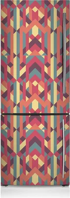 Produktbild von Magnetfolie Magnete Küche Kühlschrank Dekoration 60x205 cm - Bunte Linien.