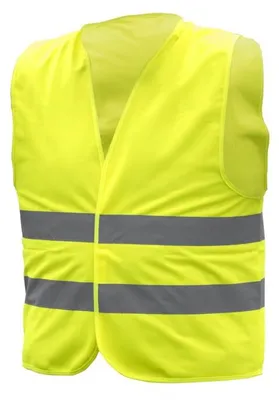 Imagen del producto de Chaleco reflectante de alta visibilidad "Orla" en color amarillo, talla L