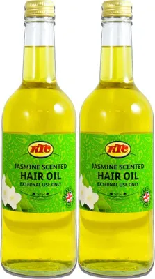 Produktbild von [ 2x 500ml ] KTC Jasmin Haaröl / Haarpflege / Jasmin Parfum Öl / JASMINE SCENTED HAIR OIL
