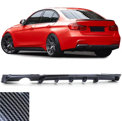 Für BMW 3er F30 F31 316 318 320 mit M-Paket Heckdiffusor Diffusor CARBON OPTIK in der Farbe CARBON von Carparts-Online GmbH