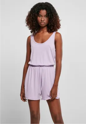 Image de Combinaison sans manches pour femme Urban Classics, en modal, couleur lilas - S