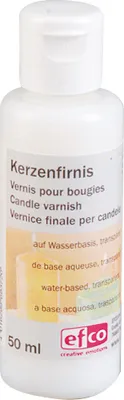 Produktbild von Glänzender Kerzenfirnis 50 ml zum Schutz und zur Veredelung von Kerzenoberflächen
