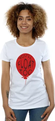 Produktbild von It - "You'll Float Too" T-Shirt für Damen BI44069 (XXL) (Schwarz)