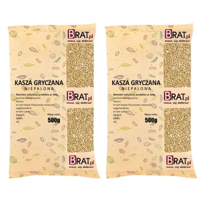 Image de Gruaux de sarrasin non grillés 1kg (2x500g)