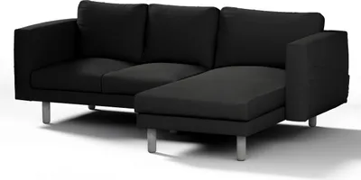 Produktbild von Dekoria Bezug für Norsborg 3-Sitzer Sofa mit Recamiere, anthrazit, Norsborg Bezug für 3-Sitzer Sofa mit Recamiere