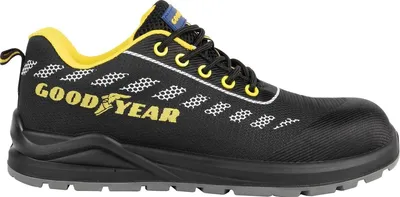 Immagine prodotto di Scarpe di sicurezza senza metallo Goodyear nere e gialle S1P numero 44