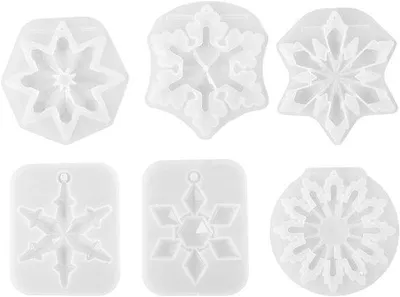Produktbild von Schneeflocken Formen Silikon Weihnachten DIY Kristall Tropfen