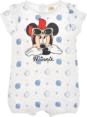 Produktbild von Disney Minnie Maus Baby kurzarm Body Strampler – Blau / 80