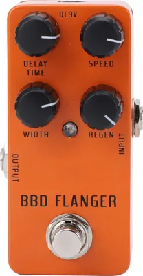 Zdjęcie produktu dla Analogowy pedał flangera, Pure Signal True Bypass Bass True Bypass Flanger Pedal z True Bypass DC9V do gitary elektrycznej basowej