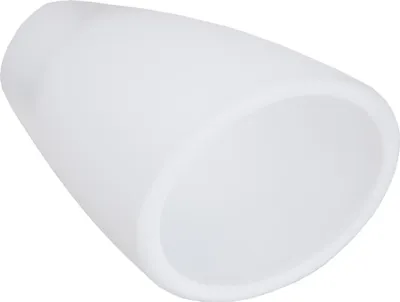 Produktbild von Schutenglas weiß Lampenglas Leuchtenglas Opalglas Tulpenform Ersatzglas