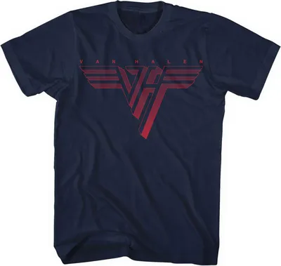 Image de Van Halen - T-shirt homme/femme unie RO3373 (5XL) (Bleu marine)